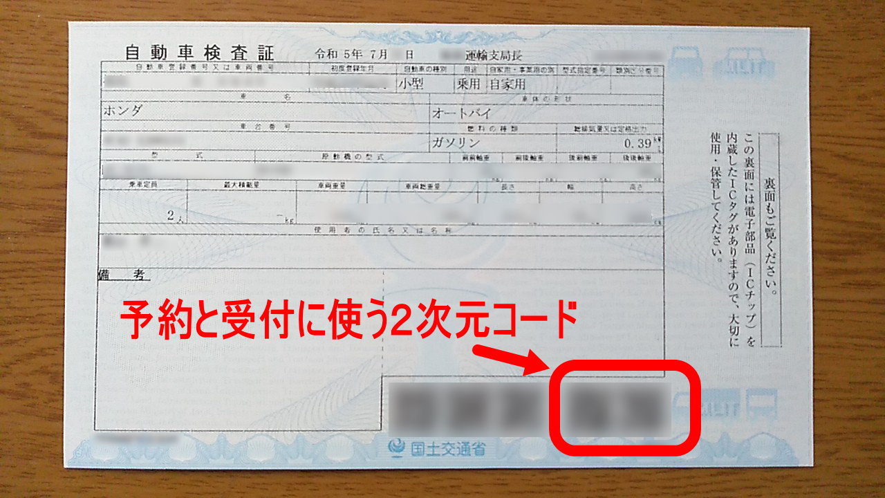 カードタイプの車検証